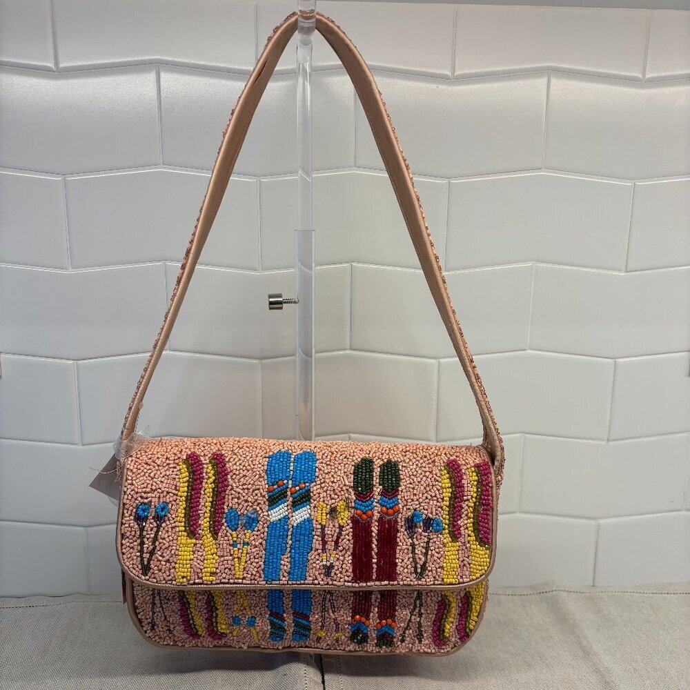 ⛷️Viral Beaded Ski Shoulder Bag - Pink, Blue, Red and Yellow - Made in India⛷️